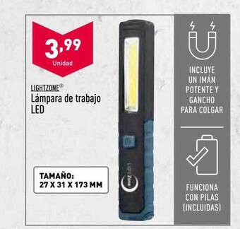ALDI Lightzone Lámpara De Trabajo Led oferta