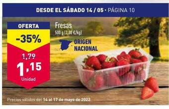 ALDI Fresas oferta