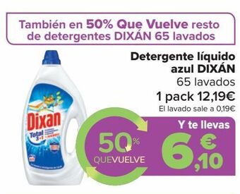 Carrefour Detergente líquido azul dixán oferta