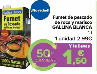 Carrefour Fumet de pescado de roca y marisco gallina blanca oferta