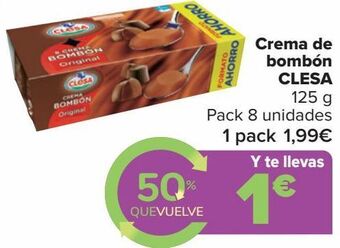 Carrefour Crema de bombón clesa oferta
