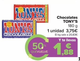 Carrefour Chocolate tony's oferta