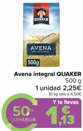 Carrefour Avena integral quaker oferta