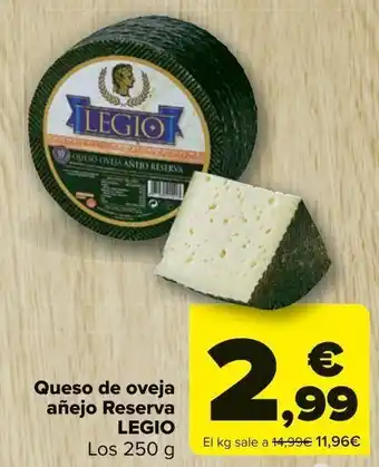 Carrefour Queso de oveja añejo reserva legio oferta