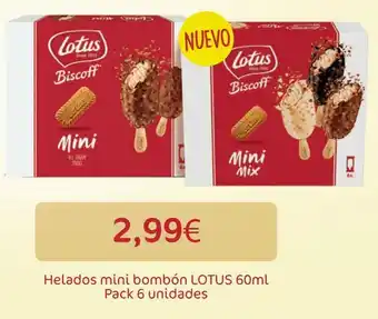 Carrefour Helados mini bombón lotus oferta