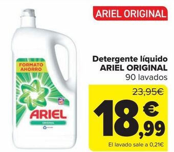 Carrefour Detergente líquido ariel original oferta