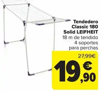 Carrefour Tendedero classic 180 solid leifheit oferta