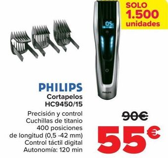 Carrefour Philips cortapelos hc9450/15 oferta