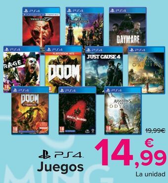 Carrefour Juegos ps4 oferta