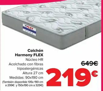 Carrefour Colchón harmony flex oferta