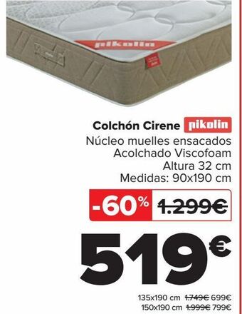 Carrefour Colchón cirene pikolin oferta