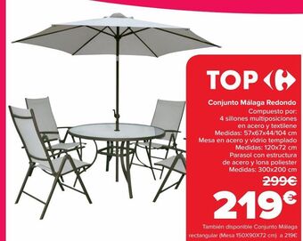 Carrefour Conjunto málaga redondo oferta