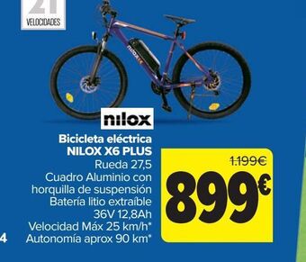 Carrefour Bicicleta eléctrica nilox x6 plus oferta