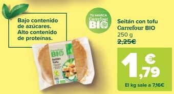 Carrefour Seitán con tofu carrefour bio oferta