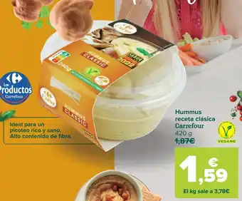 Carrefour Hummus receta clásica carrefour oferta