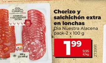 Maxi Dia Chorizo y salchichón extra en lonchas oferta