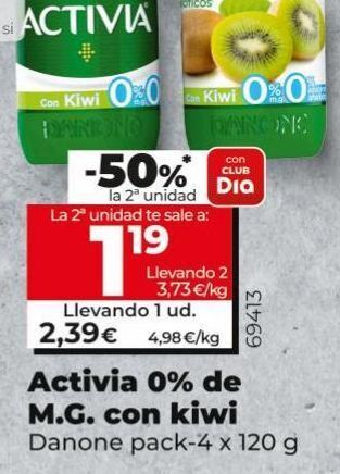 Maxi Dia Activia natural danone oferta