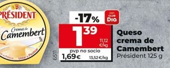 Maxi Dia Queso cremoso président oferta