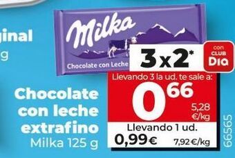 Maxi Dia Chocolate con leche milka oferta