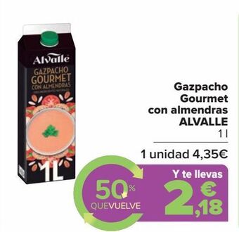 Carrefour Market Gazpacho gourmet con almendras alvalle oferta