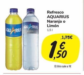Carrefour Market Refresco aquarius naranja o limón oferta