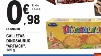 E.Leclerc Galletas dinosaurus artiach oferta