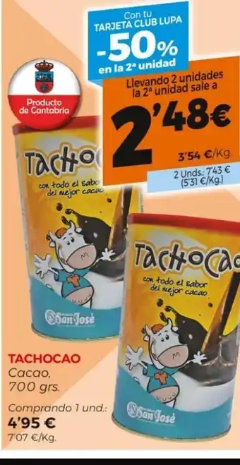 Supermercados Lupa Cacao soluble tachocao oferta