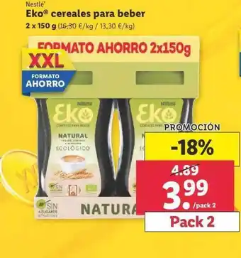 Lidl Nestlé Eko Cereales Para Beber oferta