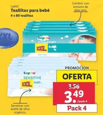 Lidl Lupilu Toallitas Para Bebé oferta