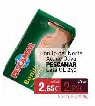 Cuevas Cash Bonito Del Norte De Oliva Pescamar oferta