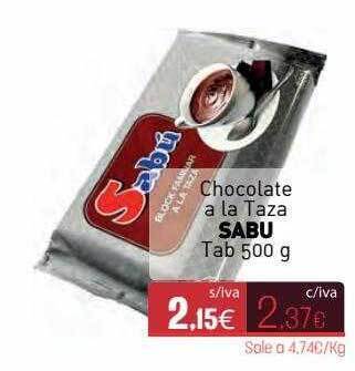 Cuevas Cash Chocolate A La Taza Sabu oferta