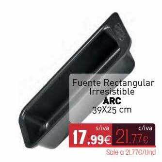 Cuevas Cash Fuente Rectangular Irresistible Arc oferta