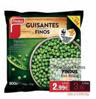 Cuevas Cash Guisantes Finos Findus oferta