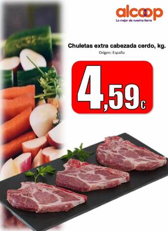 Chuletas Extra Cabezada Cerdo