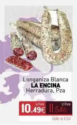 Cuevas Cash Longaniza Blanca La Encina oferta