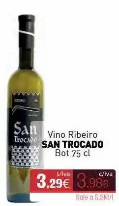 Cuevas Cash Vino Ribeiro San Trocado oferta