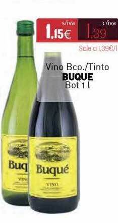 Cuevas Cash Vino Bco Tinto Buque oferta
