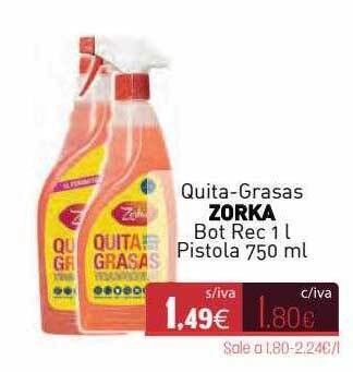 Cuevas Cash Quita Grasas Zorka oferta