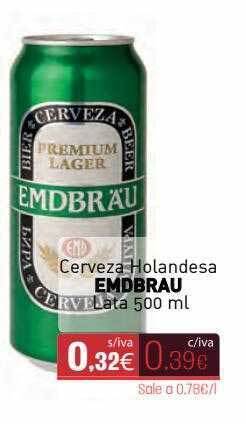 Cuevas Cash Cerveza Holandesa Emdbrau oferta