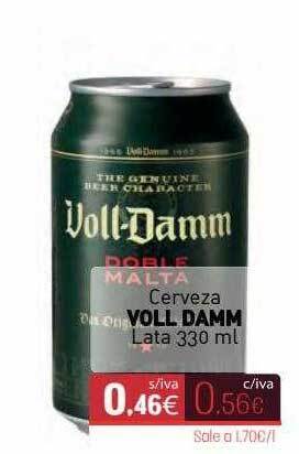 Cuevas Cash Cerveza Voll Damm oferta