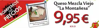 Hiper Usera Queso Mezcla Viejo "La Montañesa" oferta