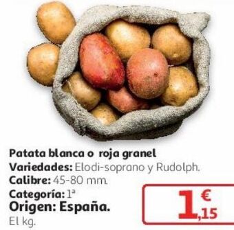 Alcampo Patata blanca o roja granel oferta
