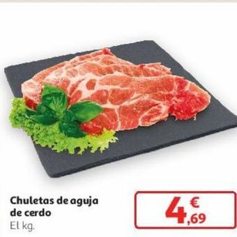 Alcampo Chuletas de aguja de cerdo oferta