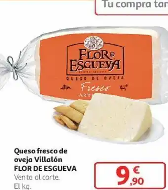 Alcampo Queso fresco de oveja villalón flor de esgueva oferta