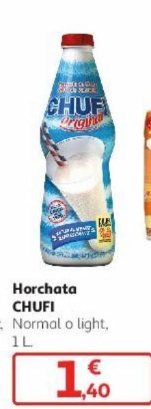 Alcampo Horchata chufi normal o light oferta