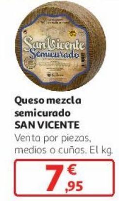 Alcampo Queso mezcla semicurado san vicente oferta
