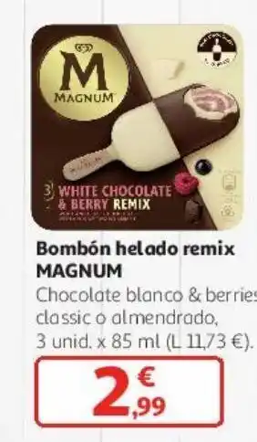 Alcampo Bombón helado remix magnum oferta