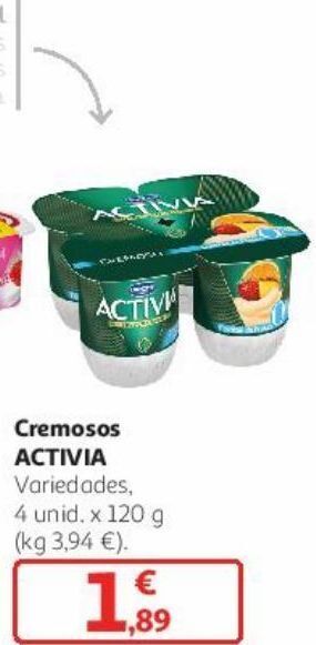 Alcampo Cremosos activia oferta