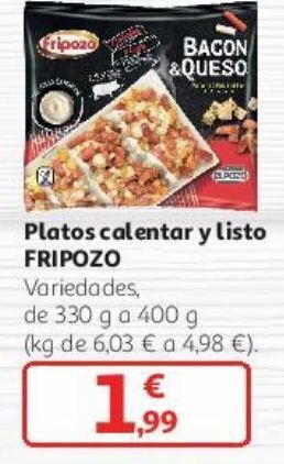 Alcampo Platos calentar y listo fripozo oferta