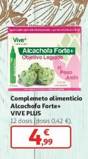 Alcampo Complemento alimenticio alcachofa forte+ vive plus oferta